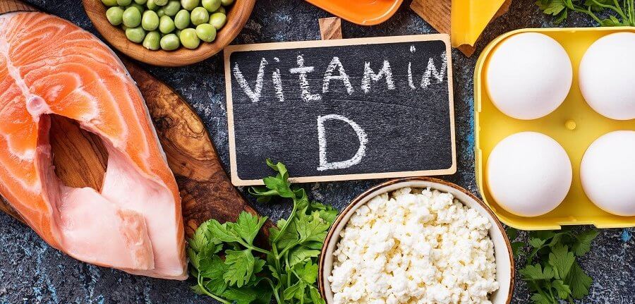 Healthy foods containing vitamin D